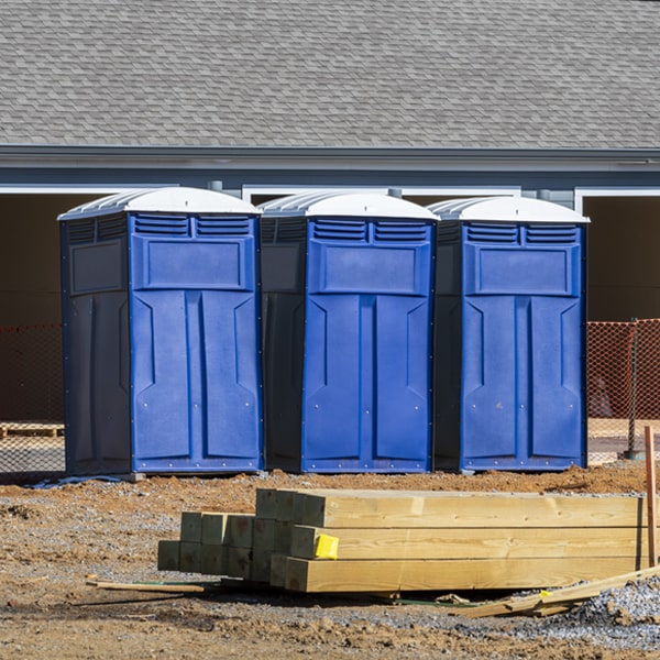 what is the expected delivery and pickup timeframe for the porta potties in Shelby Michigan